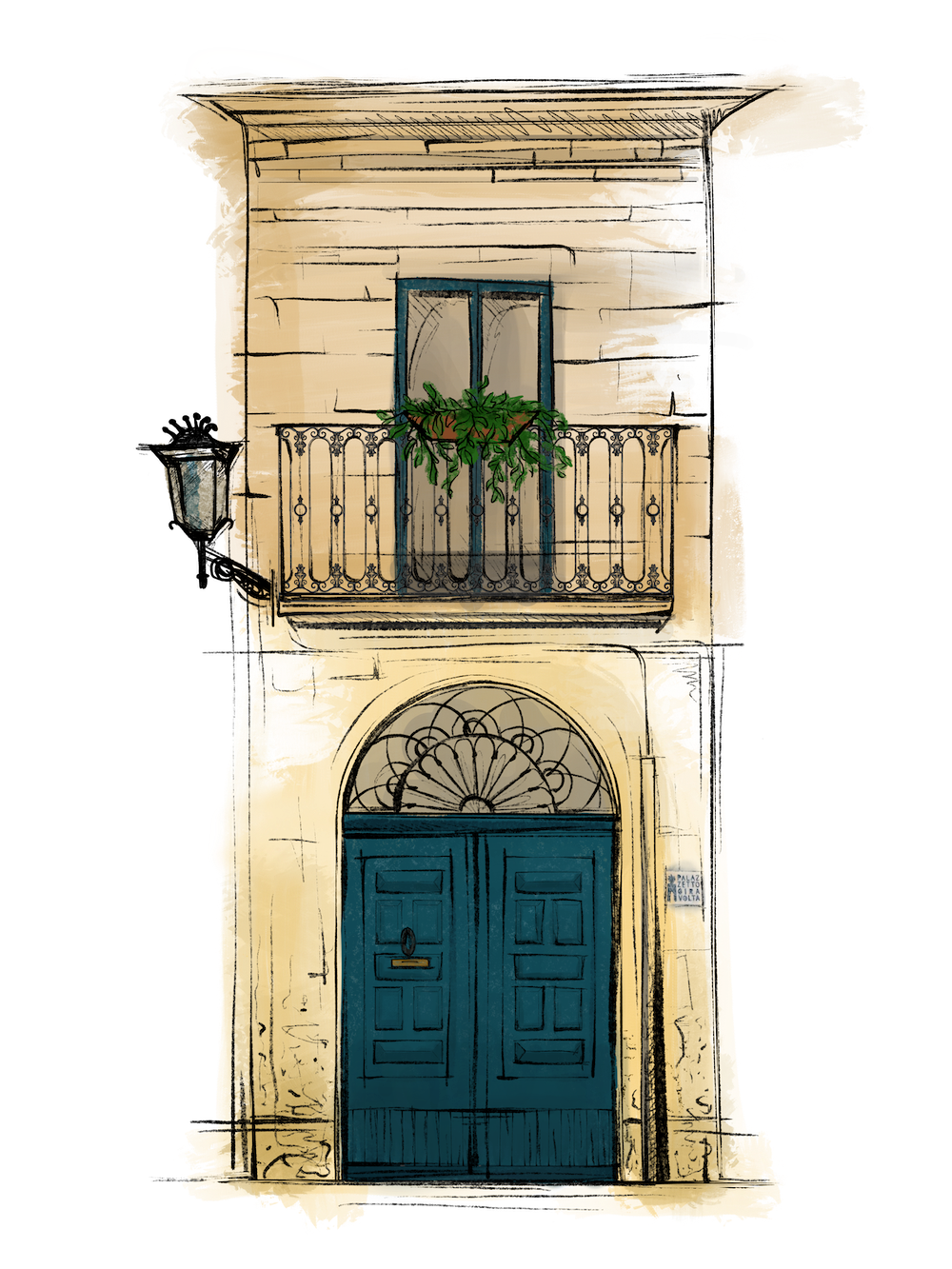 Illustration of Palazzetto Giravolta